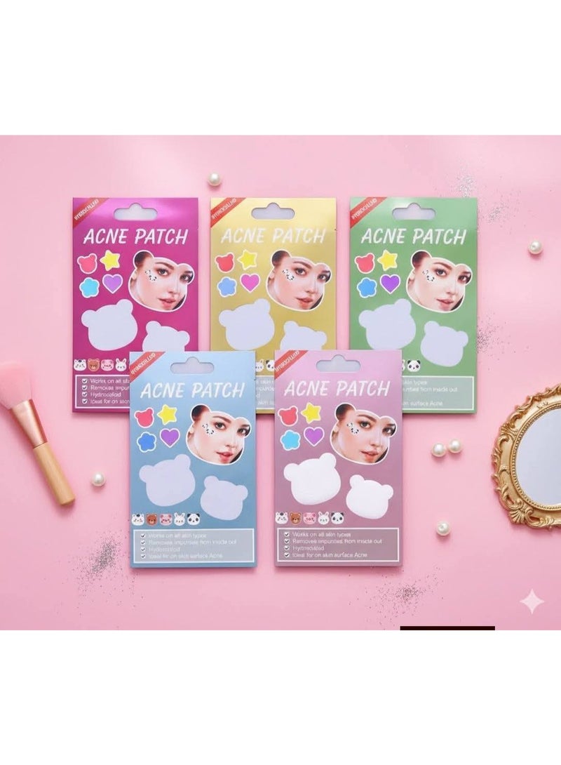 Multi-shaped acne patches, gentle on the face, hydrocolloid overnight acne-absorbing patches | Lightweight, waterproof treatment patches for all skin types (24 to 36 patches per pack) - Image 5